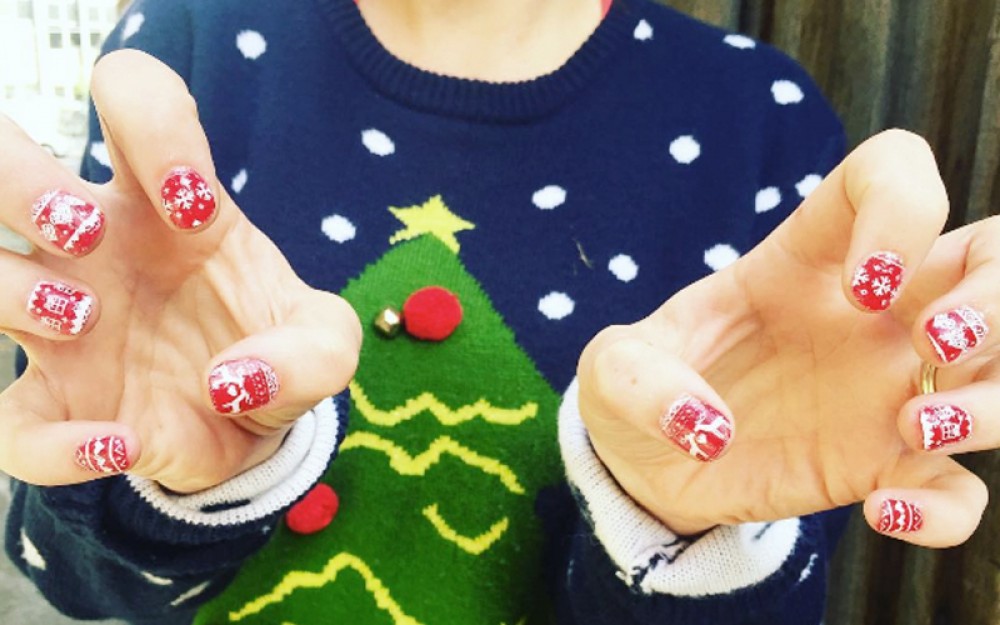 Doen! De ugly christmas sweater nagels